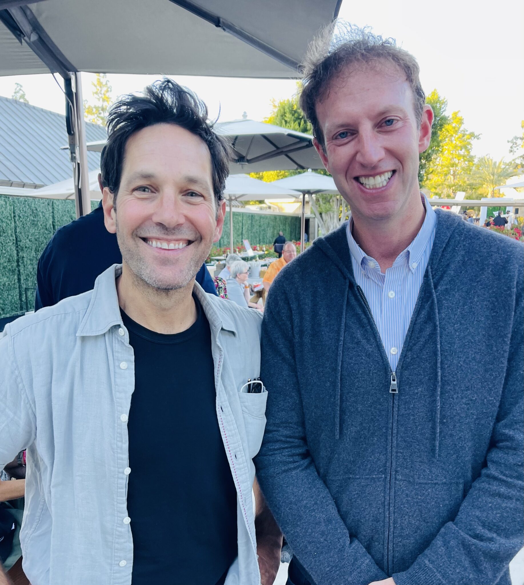 Jamie Horowitz with actor Paul Rudd.